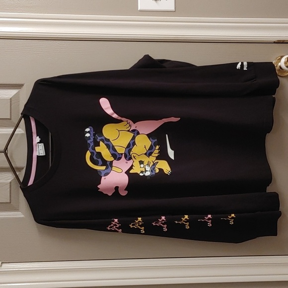 Mens PUMA X AKA BOKU GRAPHIC LONG SLEEVE T-SHIRT XXL - Picture 3 of 10